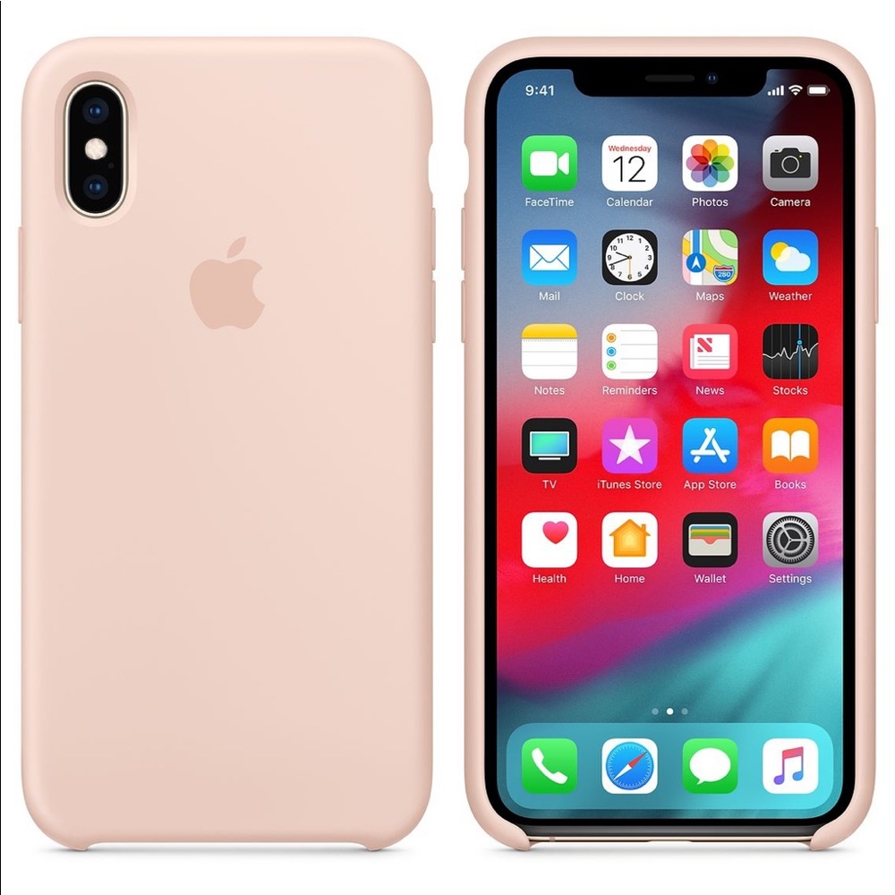 iPhone XS Silicone Case- Pink Sand
